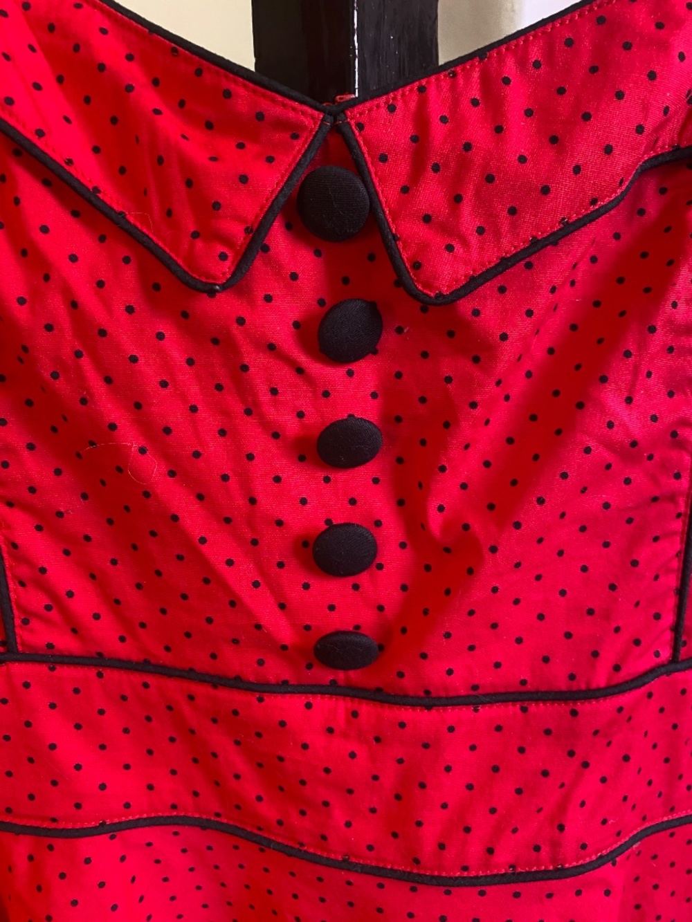 RETRO PIN UP ROCKABILLY POLKA PRINT DRESS // Victory Parade by LIMB - Picture 4 of 4